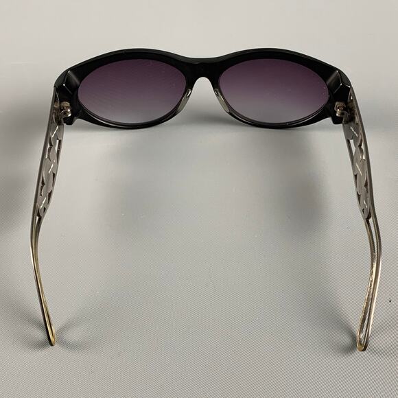 CHRISTIAN ROTH Black Silver Acetate Titanium Sunglasses